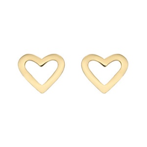 Robert Coin Small 18kt Gold Heart Earstuds, available at http://www.betteridge.com/roberto-coin-small-18k-gold-heart-earstuds/p/5705/
